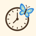 現在の画像: butterflyと時計