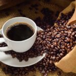 現在の画像: 暖かいコーヒー