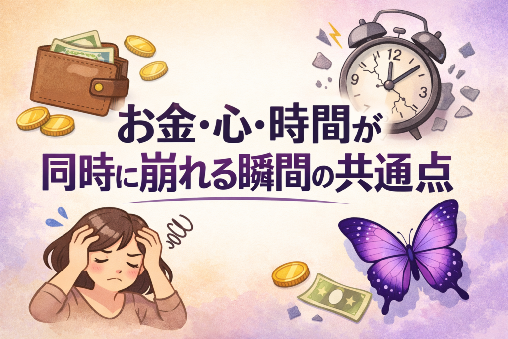 現在の画像: お金と心時間