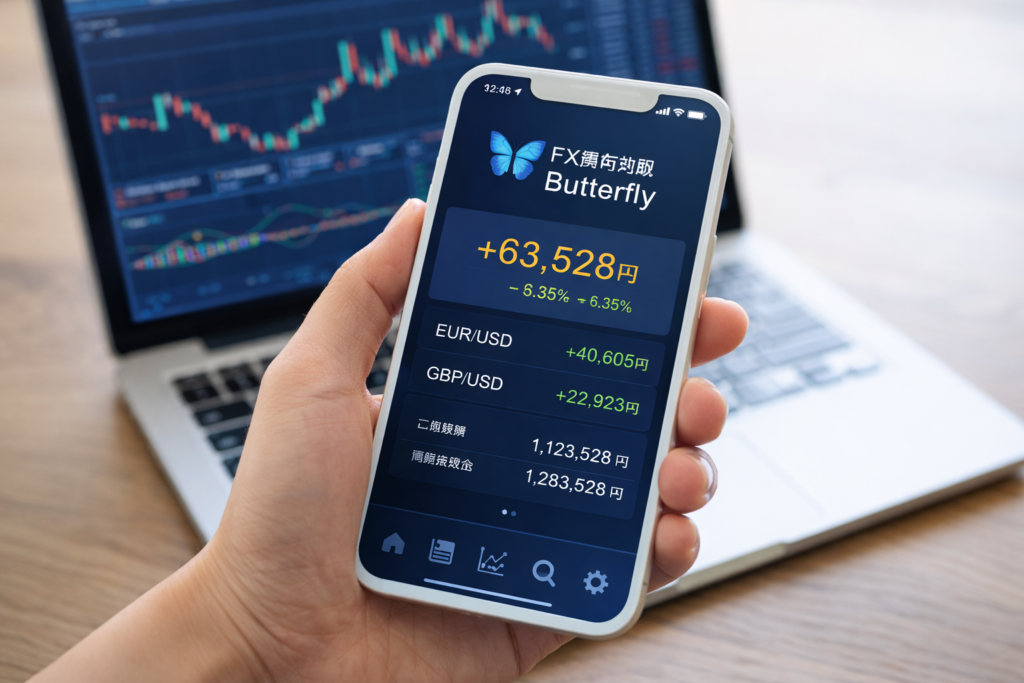 現在の画像: FX自動売買butterfly
